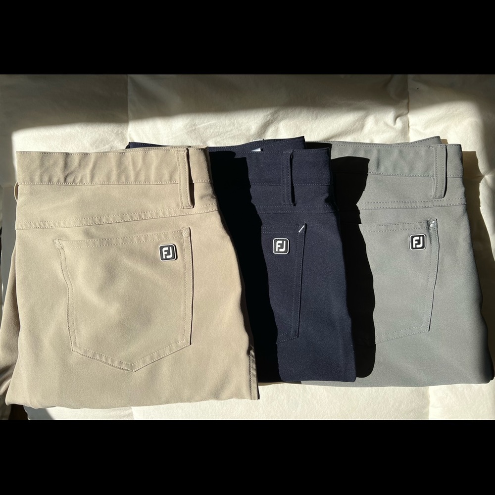 Lot of 3 Mens Footjoy Golf Pants. 38/32